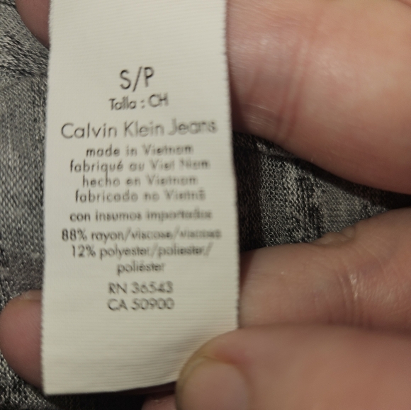 Calvin Klein Womans Gray Blouse Size S - Picture 11 of 12